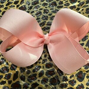 Charming Pink Bow Hair Clip for Kids